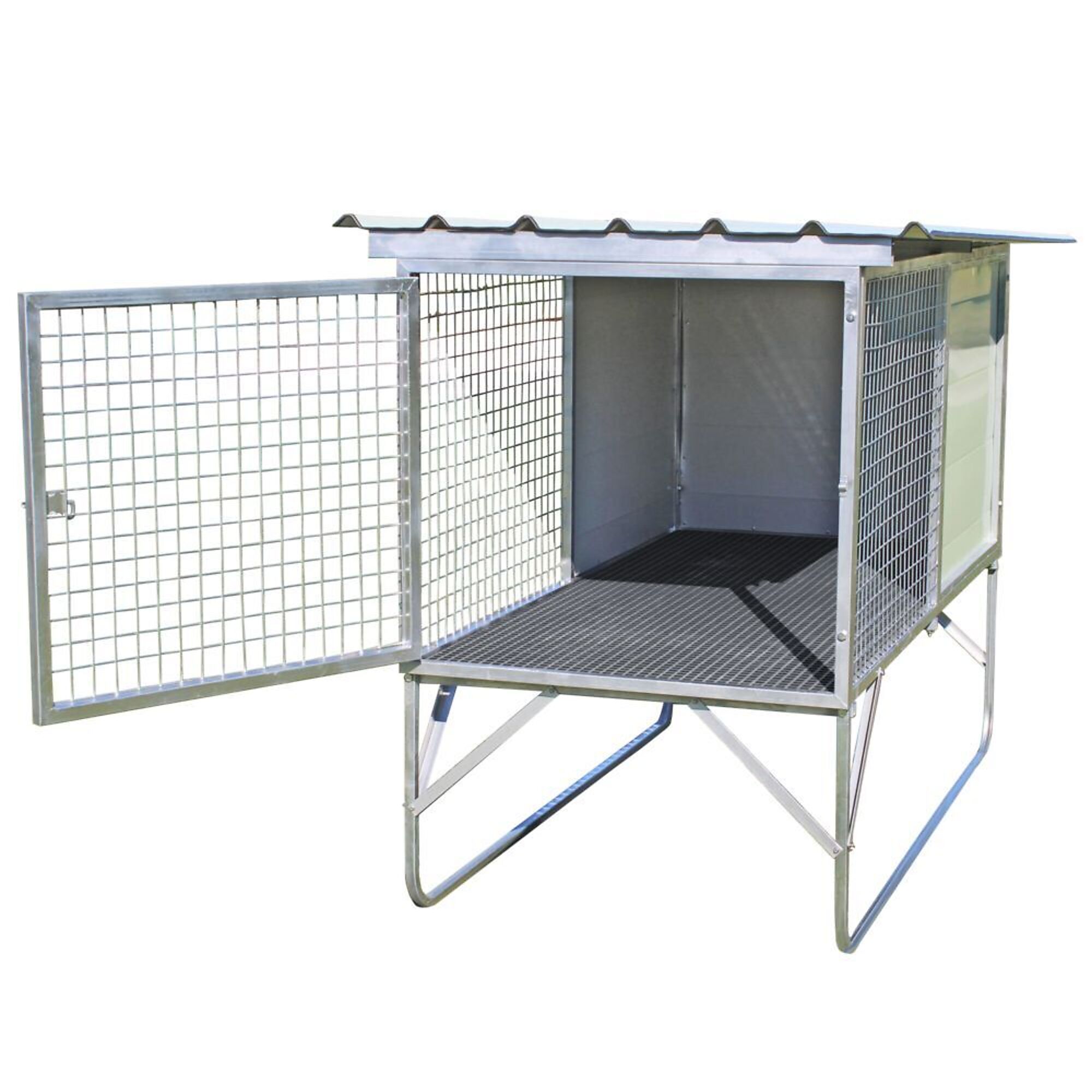 Farm & Yard, Raised Safety Kennel for Dogs - Single (1-Bay), Model# 9360299000008